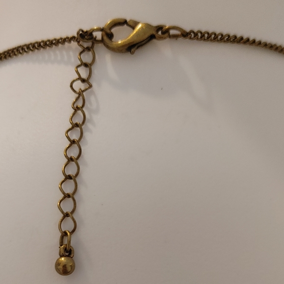 ANTIQUE BRASS PENDANT/MULTI CHARM NECKLACE - Picture 5 of 5